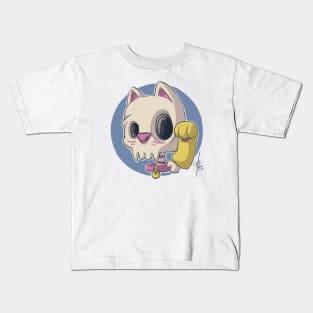 Skull Maneki Neko Kids T-Shirt